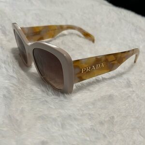 Prada Sunglasses- Desert butterfly frames with brown gradient lenses (no case)